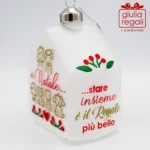 Casetta addobbo vetro trasparente - immagine 2