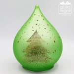 Goccia vetro led verde