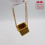 Mongolfiera addobbo vetro velluto