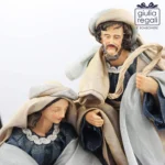Presepe Sacra Famiglia in tessuto e coccio 30 cm - immagine 2