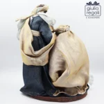 Presepe Sacra Famiglia in tessuto e coccio 30 cm