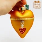 Scatolina cuore vetro Oro - immagine 2