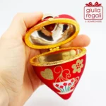 Scatolina cuore vetro rosso - immagine 3