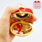 Scatolina cuore vetro rosso - immagine 4