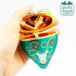 Scatolina cuore vetro turchese - immagine 3