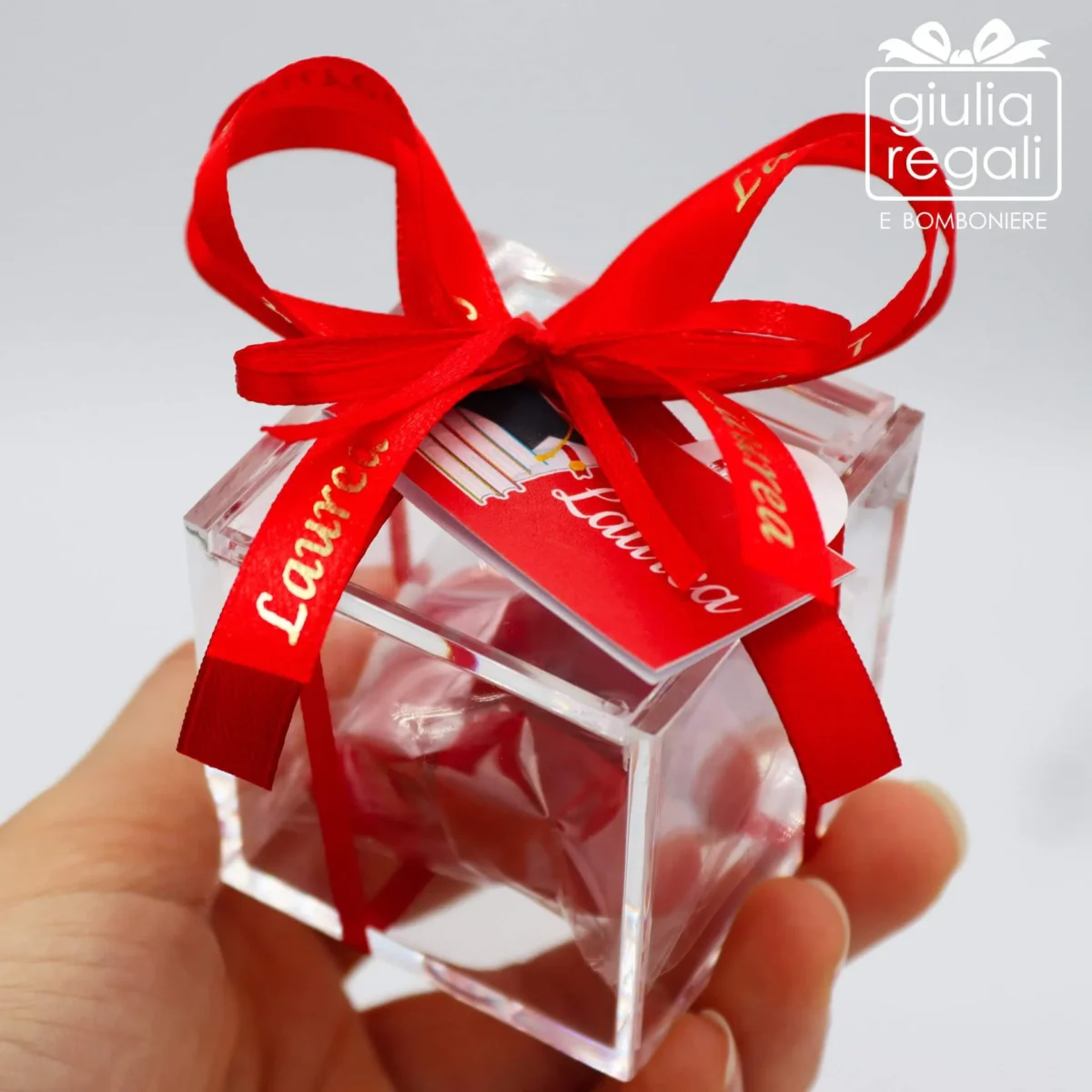 Scatolina in plexiglas laurea - immagine 2