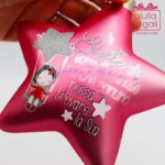 Stella addobbo vetro Fucsia - immagine 3