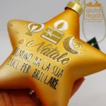 Stella addobbo vetro Oro - immagine 3