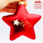 Stella addobbo vetro Rosso - immagine 2