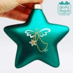 Stella addobbo vetro Verde - immagine 2