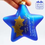 Stella addobbo vetro Blu