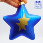 Stella addobbo vetro Blu - immagine 2