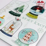 Tagliere vetro + strofinaccio Natale Boule de Neige