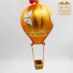 Mongolfiera addobbo vetro oro
