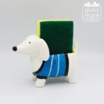 Portaspugna a forma di Bassotto blu