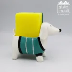 Portaspugna a forma di Bassotto celeste - immagine 3