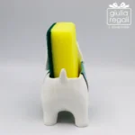 Portaspugna a forma di Bassotto celeste