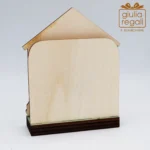 Presepe artigianale in legno con luce e scatola regalo - immagine 9