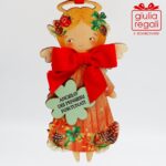 Quadretto Angelo dei Pensieri Fortunati sagoma legno