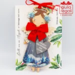 Quadretto Angelo dei Pensieri dal Cuore sagoma legno