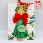 Quadretto Angelo del Buon Auspicio e Fortuna sagoma legno - immagine 3