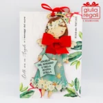 Quadretto Angelo del Sorriso e Buona Stella sagoma legno - immagine 2