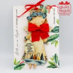 Quadretto Angelo della Casa e Calore Abbracci sagoma legno - immagine 3