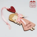 Quadretto Angelo della Famiglia sagoma rosa - immagine 3