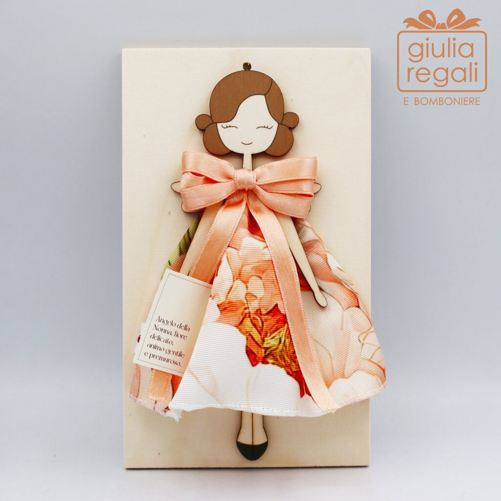 Quadretto Angelo della Nonna in legno