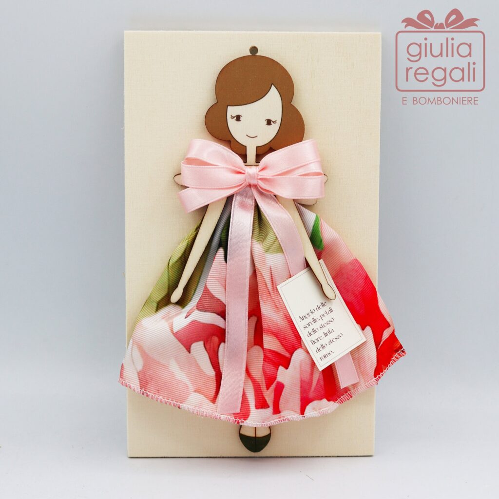 Quadretto Angelo delle Sorelle in legno