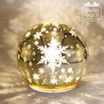 Sfera vetro LED 10 cm Oro