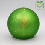 Sfera vetro LED 10 cm Verde