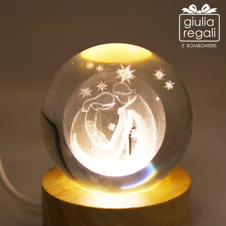 Sfera vetro led Presepe