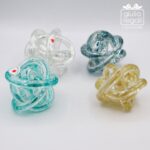 Bomboniera Nodo d'Amore in vetro 7 cm Cuorematto