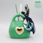 Bomboniera Borsa Profumatore in porcellana 3 colori assortiti - immagine 4