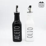 Bottiglie Olio e Aceto in vetro con scatola