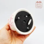 Carillon Elefantino Rosa in Porcellana con Scatola Decorata - immagine 3