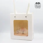 Lampada LED a Casetta con Albero della Vita in Plexiglass e Legno - Luce Notturna USB o a Pile 14,6x6x17 cm