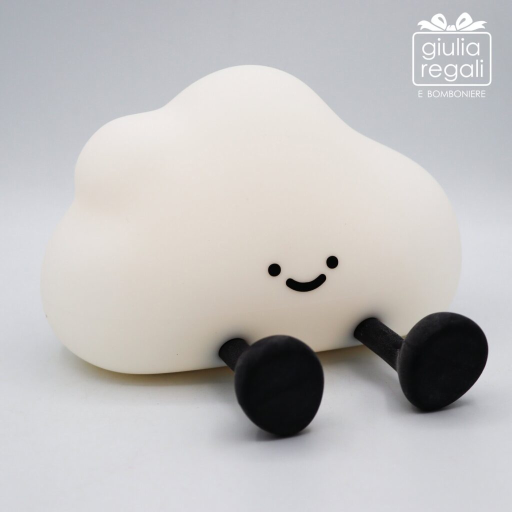 Lampada in silicone nuvola con luce LED a intensità regolabile e modalità multicolore ricaricabile USB