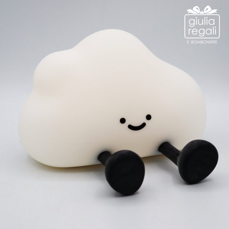 Lampada in silicone nuvola con luce LED a intensità regolabile e modalità multicolore ricaricabile USB