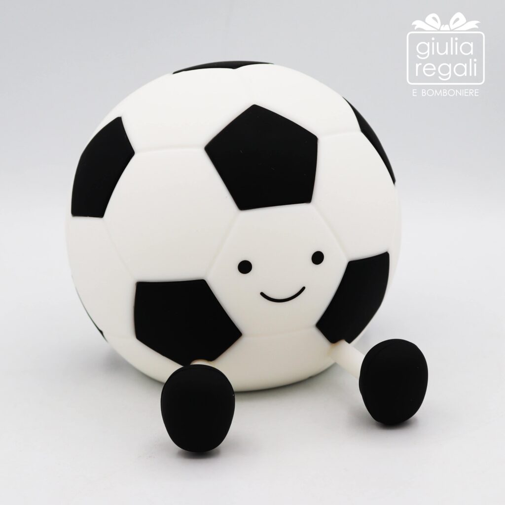 Lampada in silicone pallone da calcio con luce LED multicolore ricaricabile USB