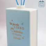 Libro profumatore celeste con scritta dorata - immagine 2
