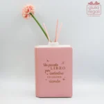 Libro profumatore rosa con scritta dorata - immagine 3