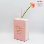 Libro profumatore rosa con scritta dorata - immagine 5