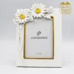 Portafoto Margherite in Poliresina Waterproof - Cornice Floreale Decorativa