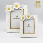 Portafoto Margherite in Poliresina Waterproof - Cornice Floreale Decorativa