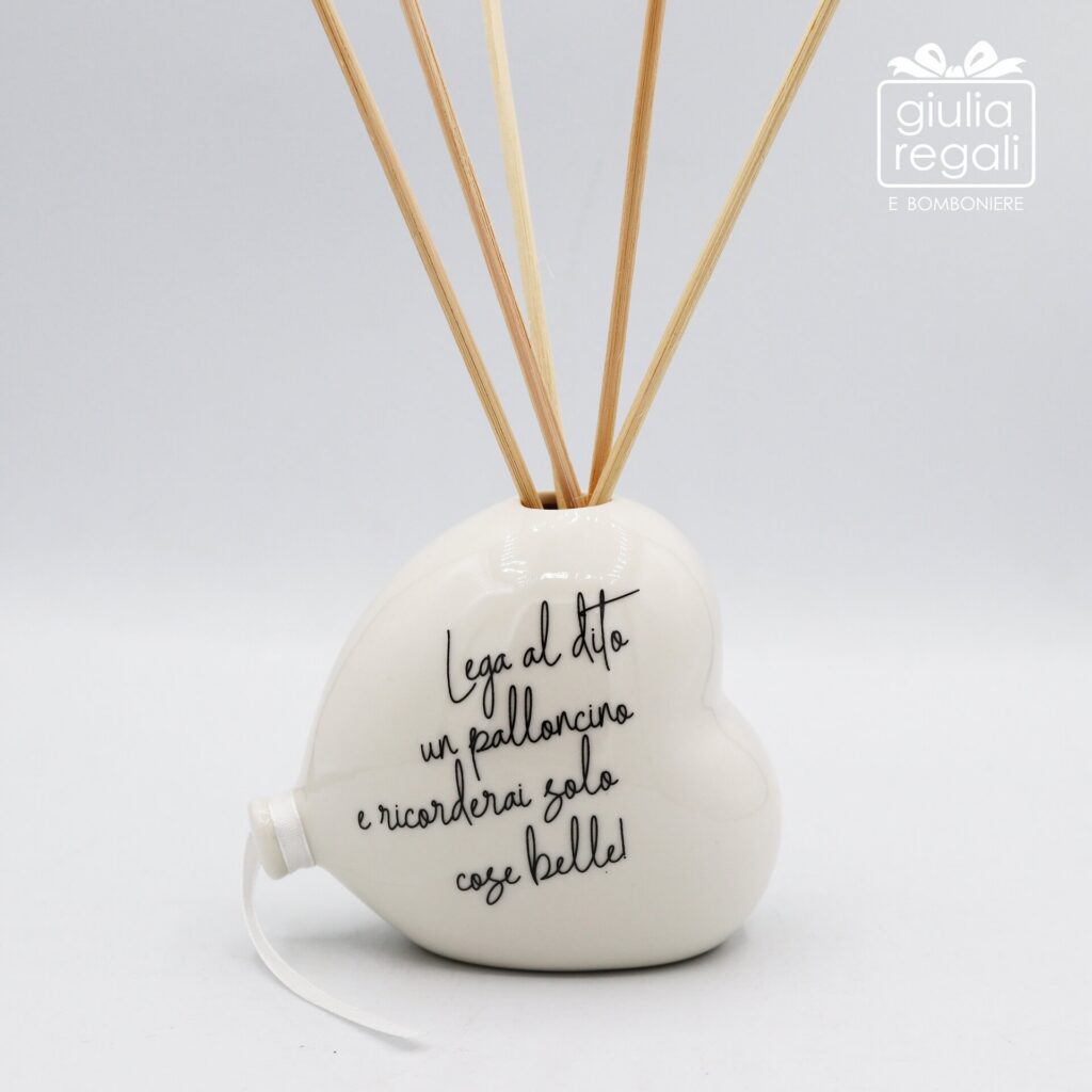 Profumatore Palloncino Cuore Bianco