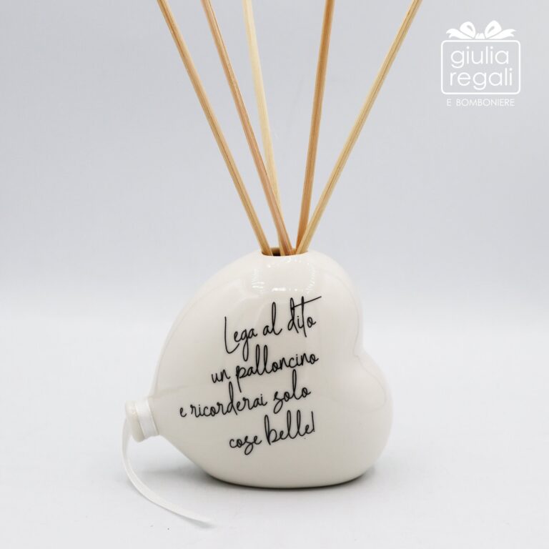 Profumatore Palloncino Cuore Bianco