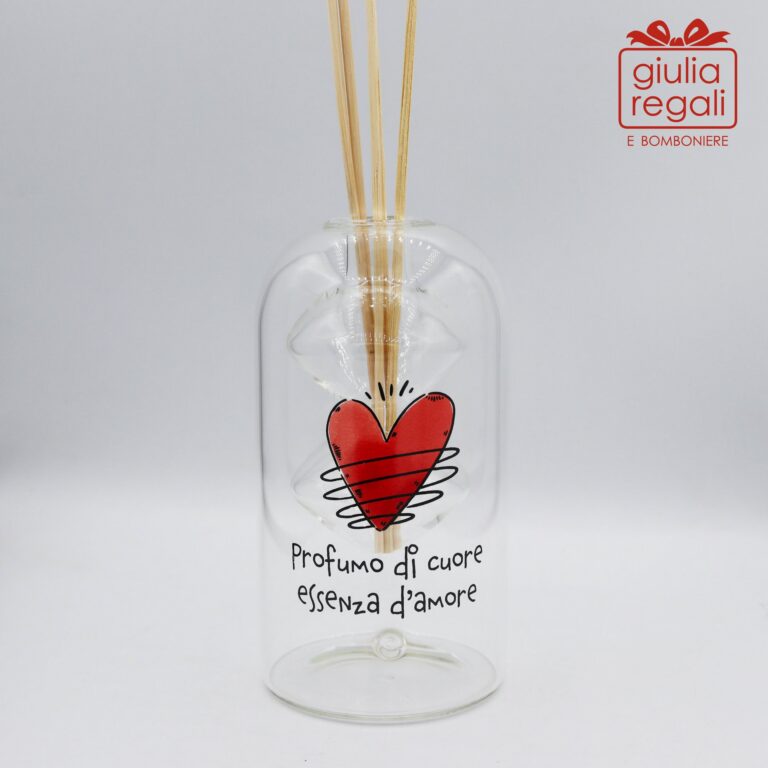 Profumatore ambiente cuoricini vetro 15 cm - Amici di Cuorematto