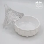 Scatola piramide in vetro con coperchio - 8x8 cm - immagine 2